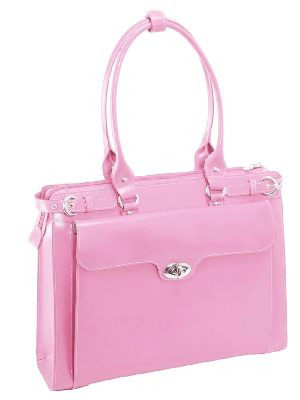 McKlein USA Willow Springs laptop Briefcase NWOT PINK